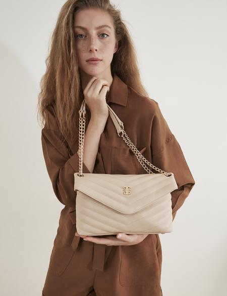 Nude Zincir Askılı Omuz Çantası - 50245183009