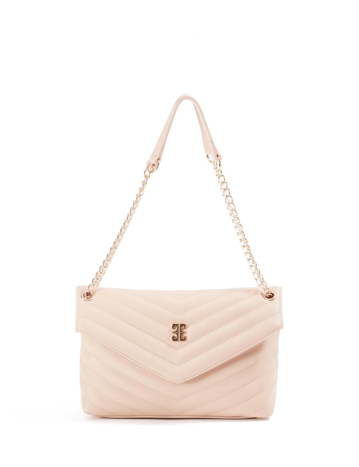 Nude Zincir Askılı Omuz Çantası - 50245183009