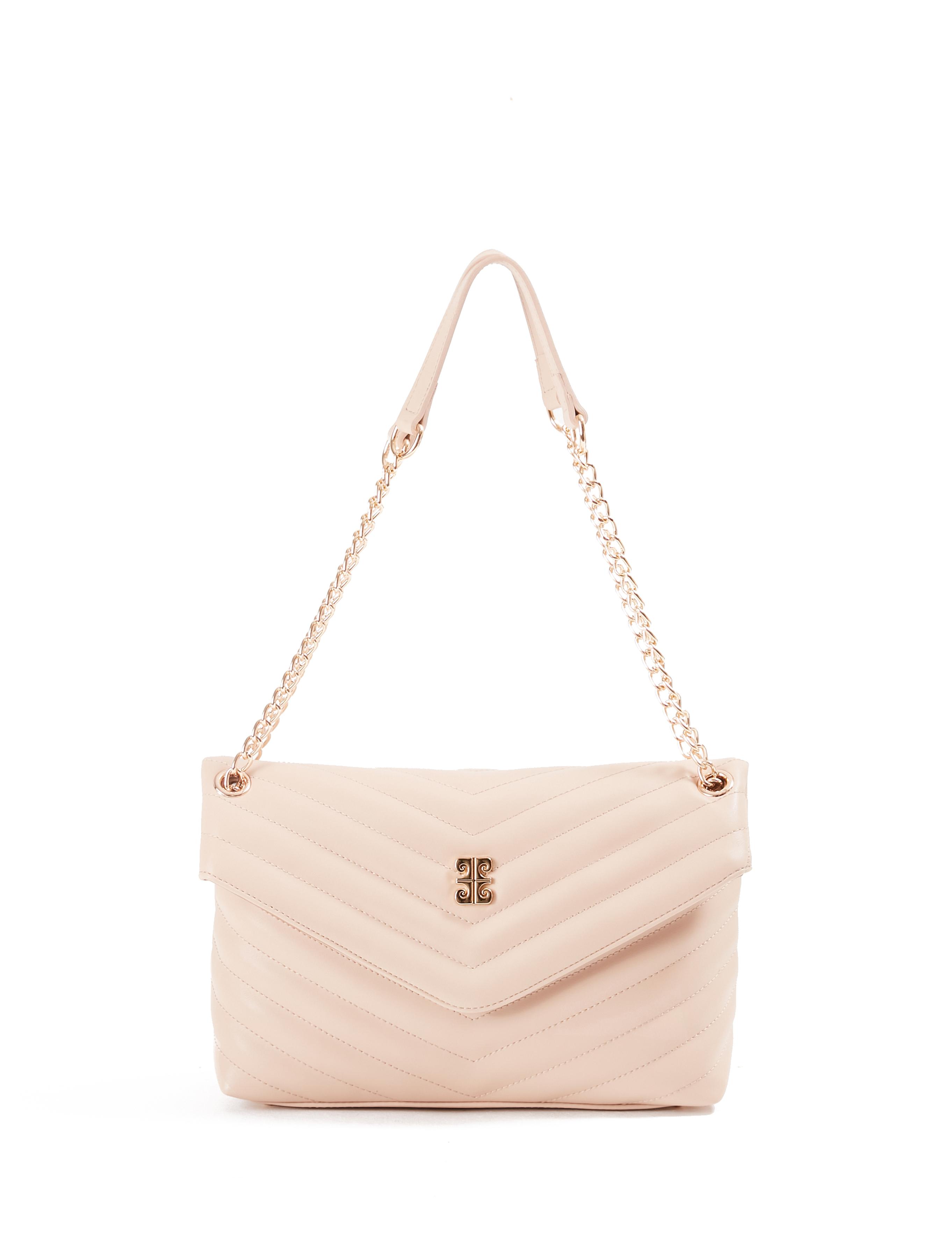 Nude Zincir Askılı Omuz Çantası