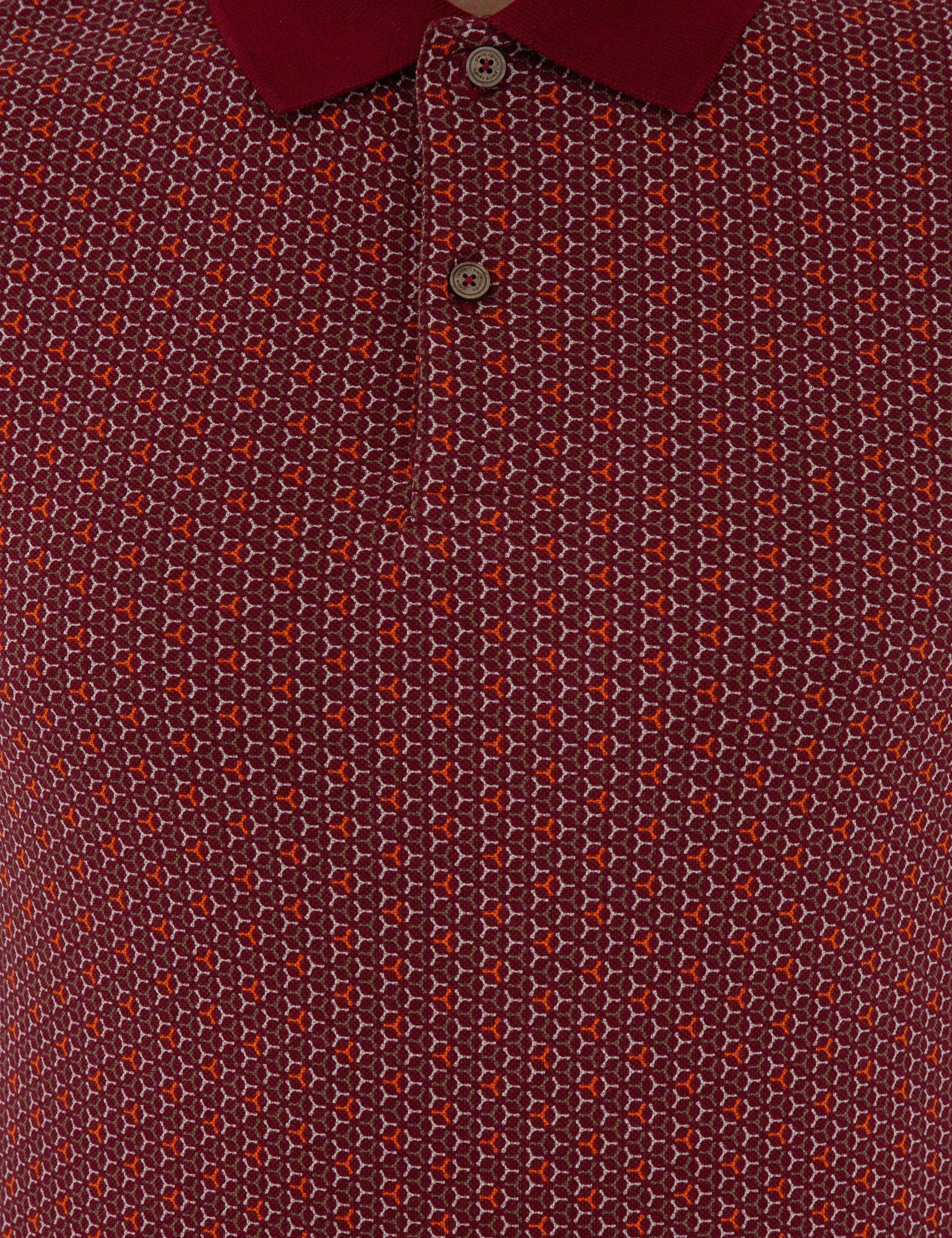 Bordo Slim Fit Polo Yaka Tişört