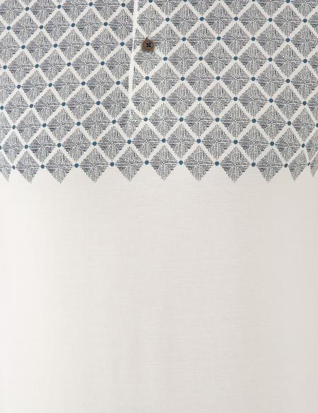 Ekru Slim Fit Tişört - 50242144015