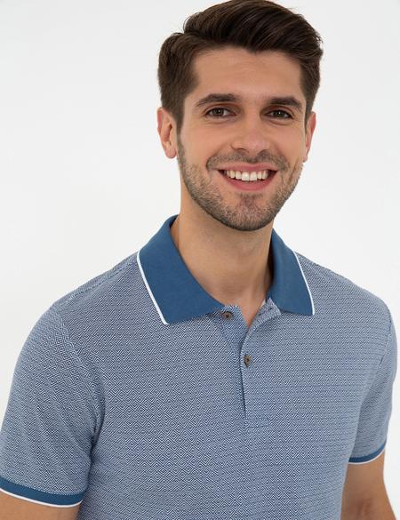 Lacivert Slim Fit Polo Yaka T-Shirt - 50242036015
