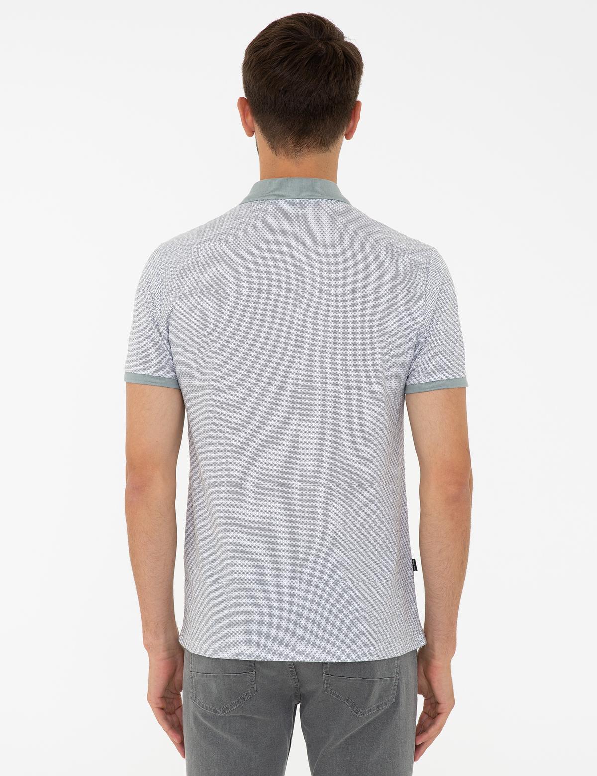 Gri Slim Fit Polo Yaka Tişört - 50242149011