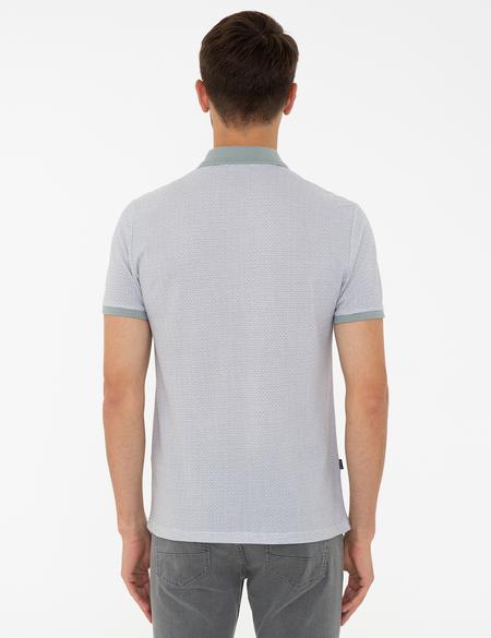 Gri Slim Fit Polo Yaka Tişört - 50242149011