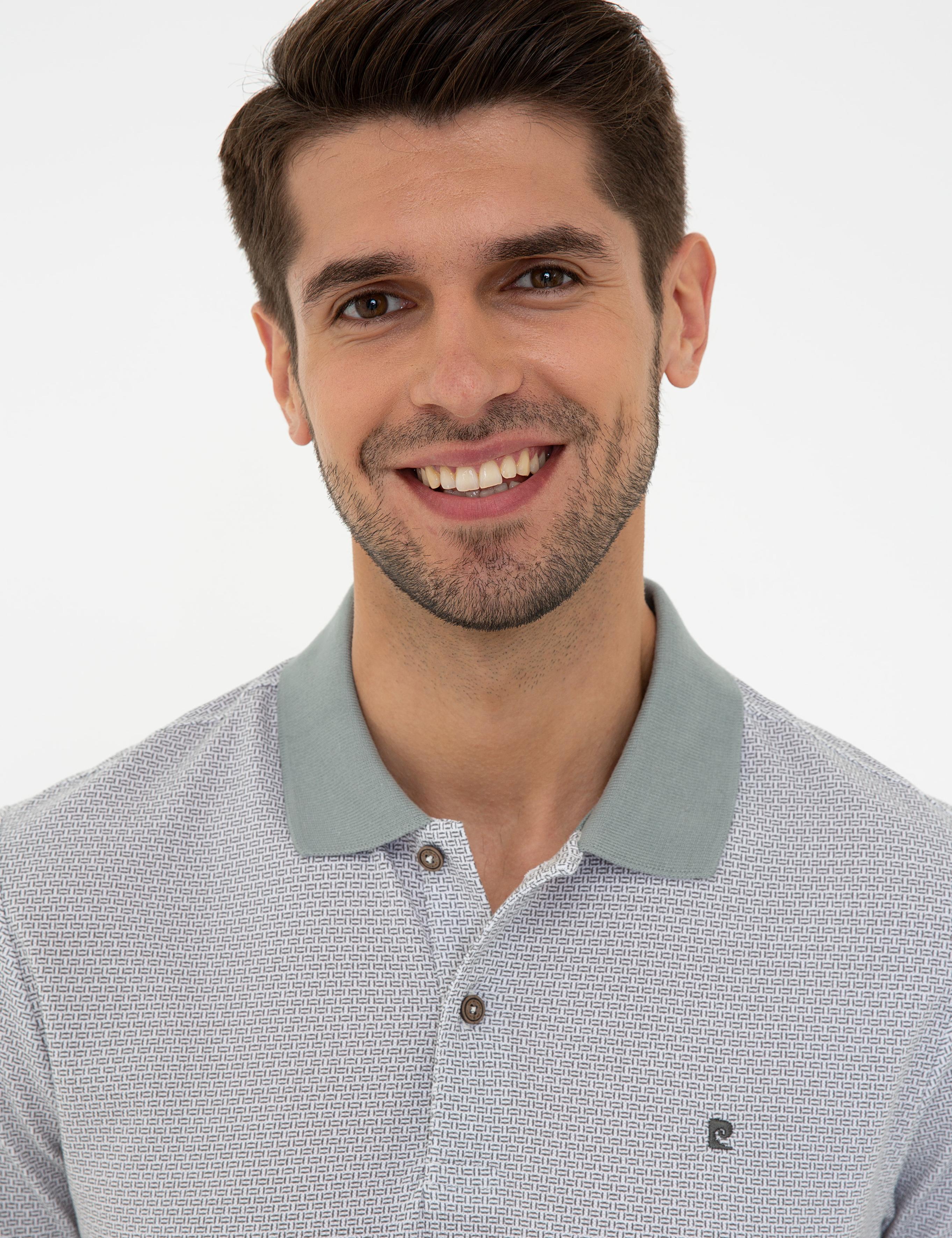 Gri Slim Fit Polo Yaka Tişört