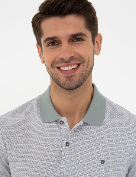 Gri Slim Fit Polo Yaka Tişört - 50242149011