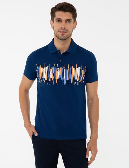 Lacivert Slim Fit Tişört - 50242118025