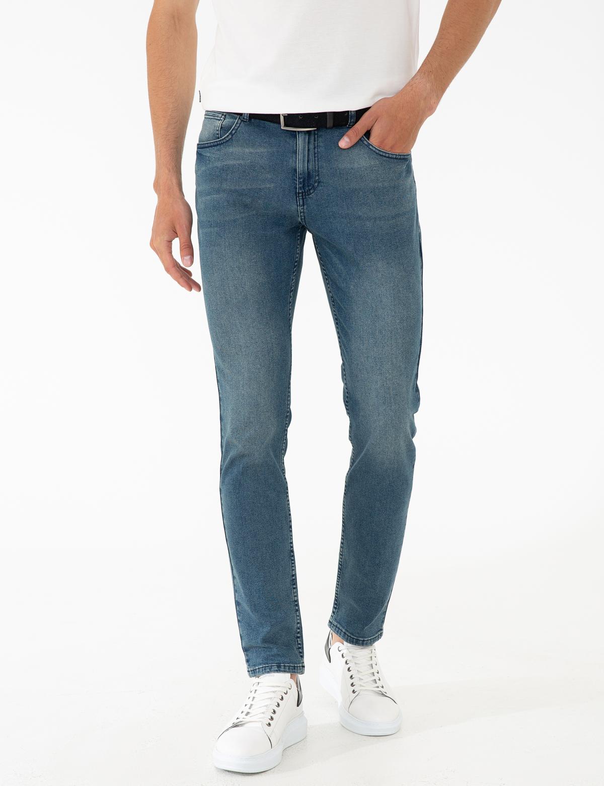 İndigo Slim Fit Denim Pantolon - 50240095048