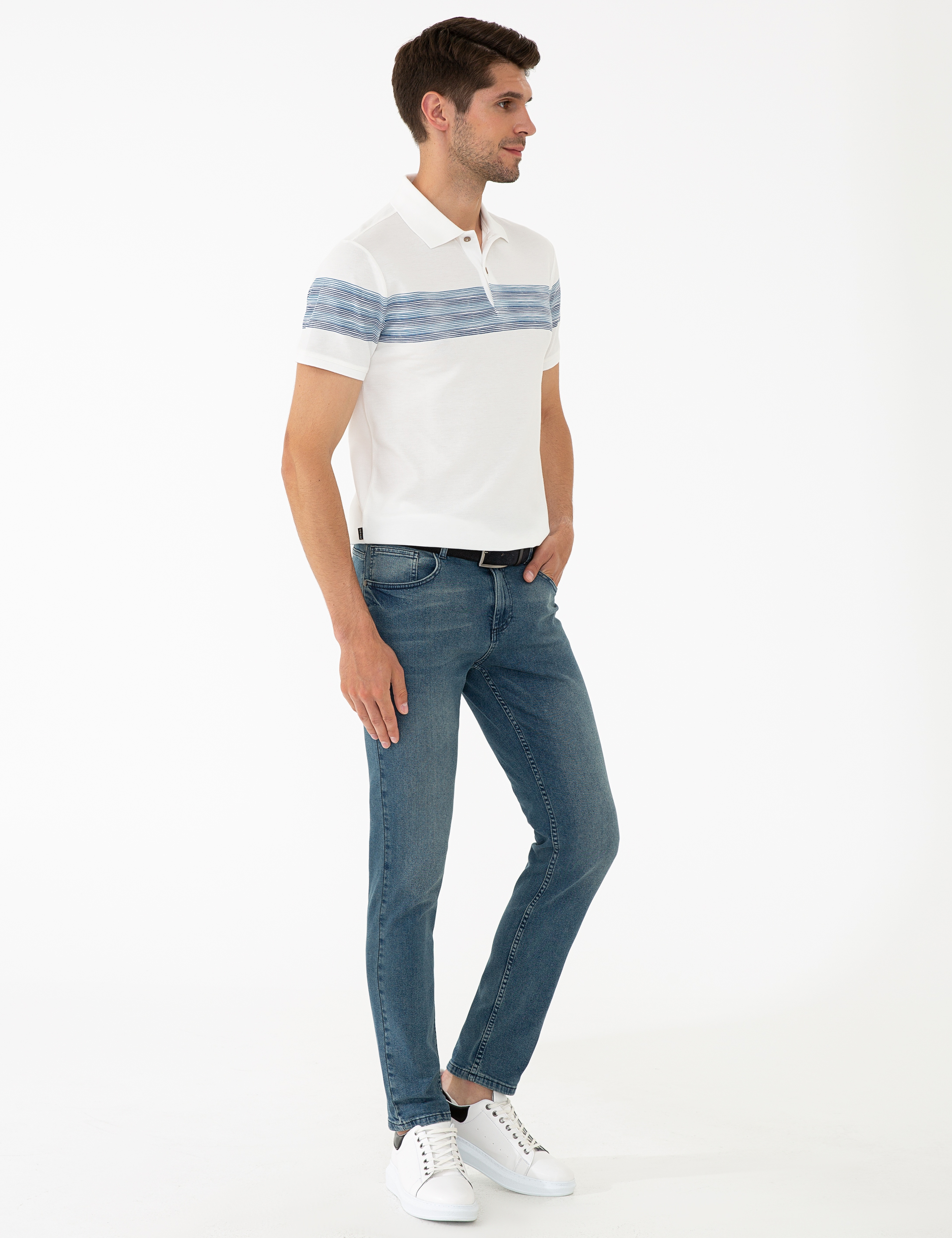İndigo Slim Fit Denim Pantolon - Image 3