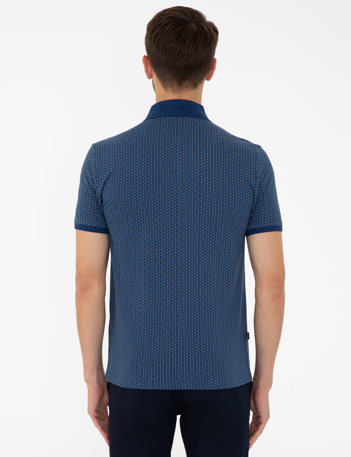 Lacivert Slim Fit Polo Yaka Tişört - 50242064016