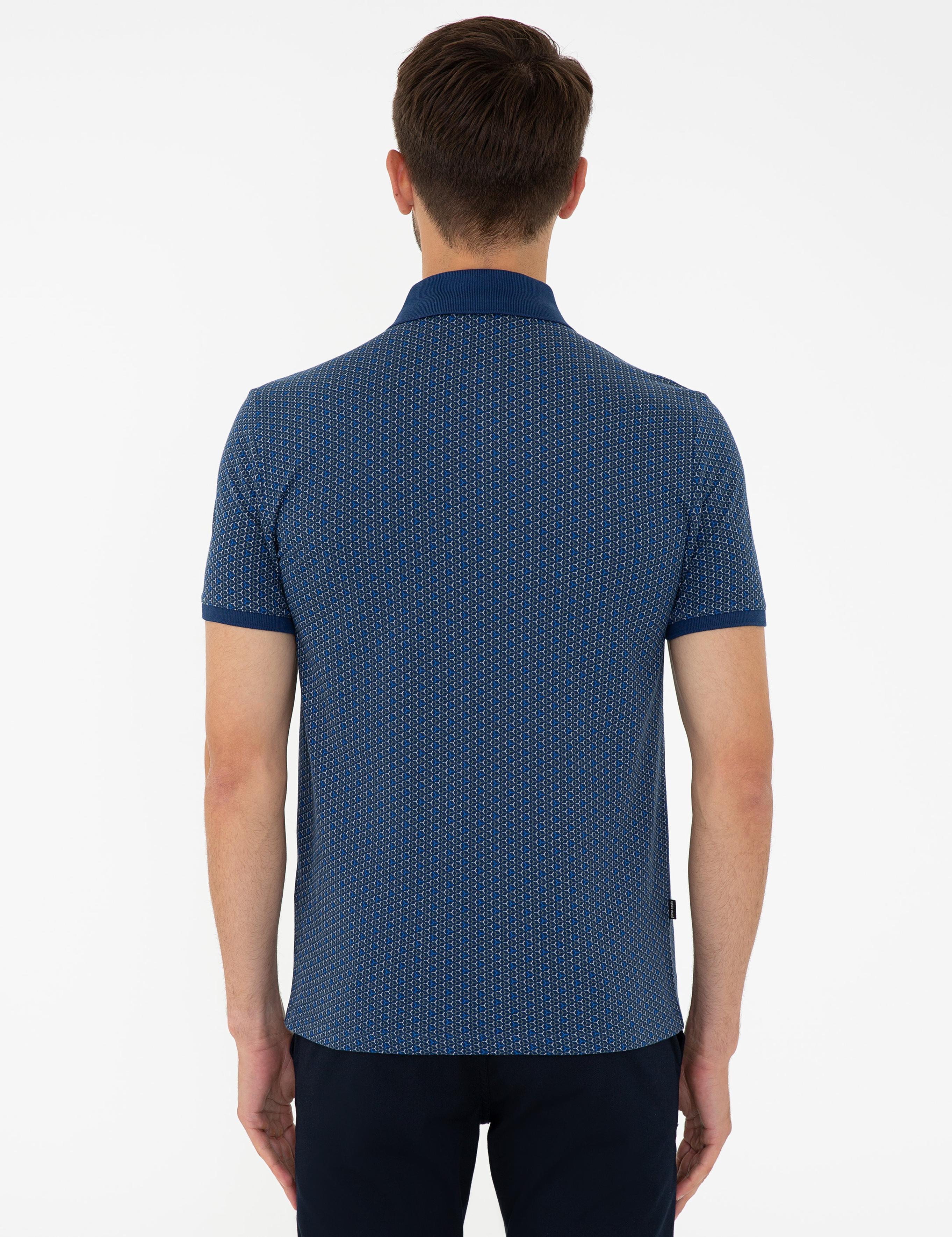 Lacivert Slim Fit Polo Yaka Tişört