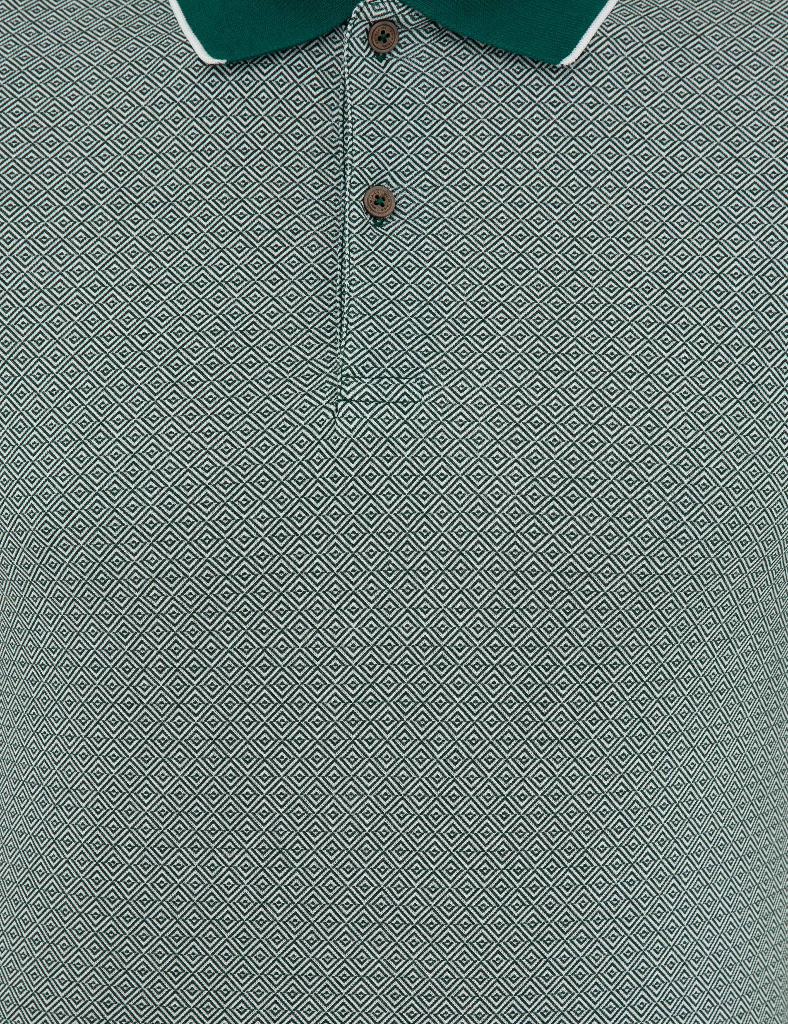 Koyu Yeşil Slim Fit Polo Yaka T-Shirt