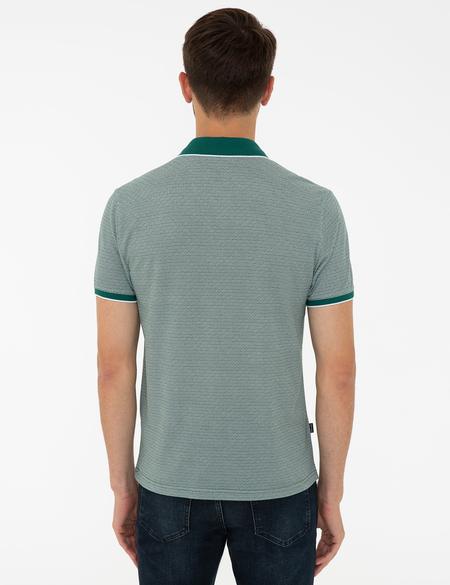 Koyu Yeşil Slim Fit Polo Yaka T-Shirt - 50242036029