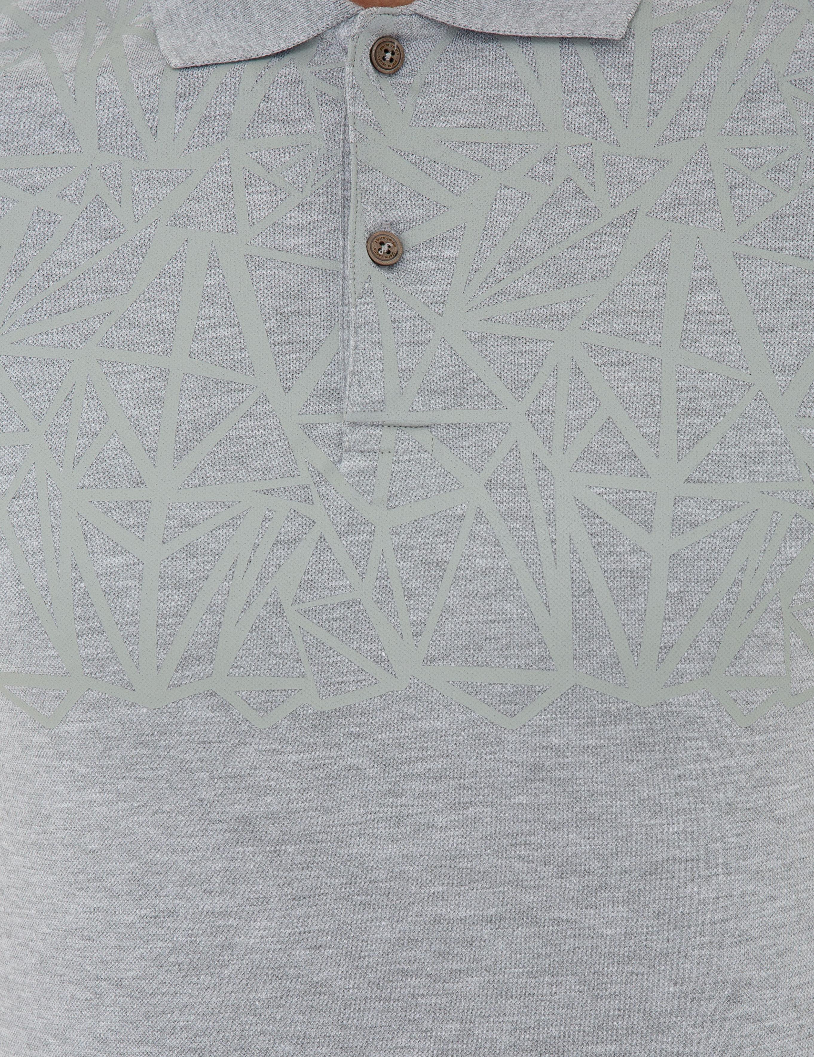 Gri Melanj Slim Fit Tişört