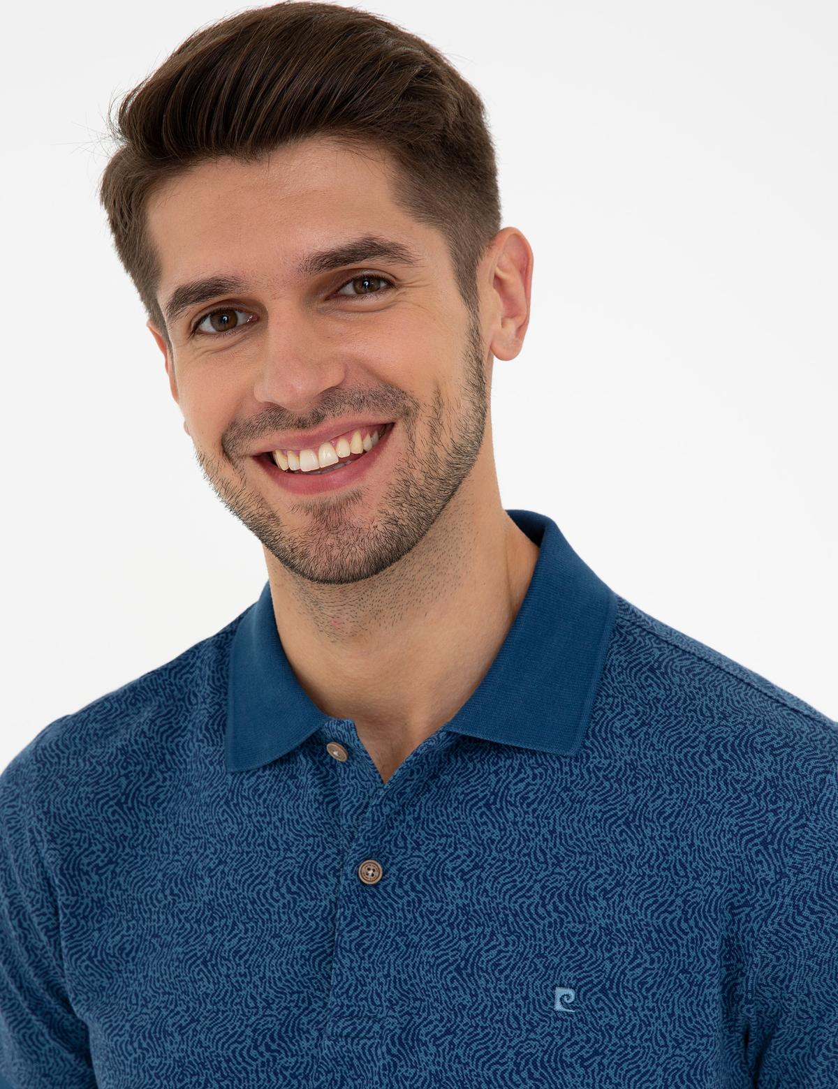 Lacivert Slim Fit Polo Yaka T-Shirt - 50242087020