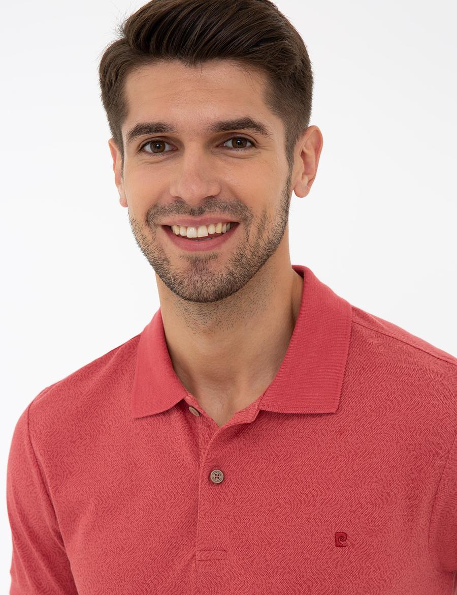 Koyu Pembe Slim Fit Polo Yaka Tişört