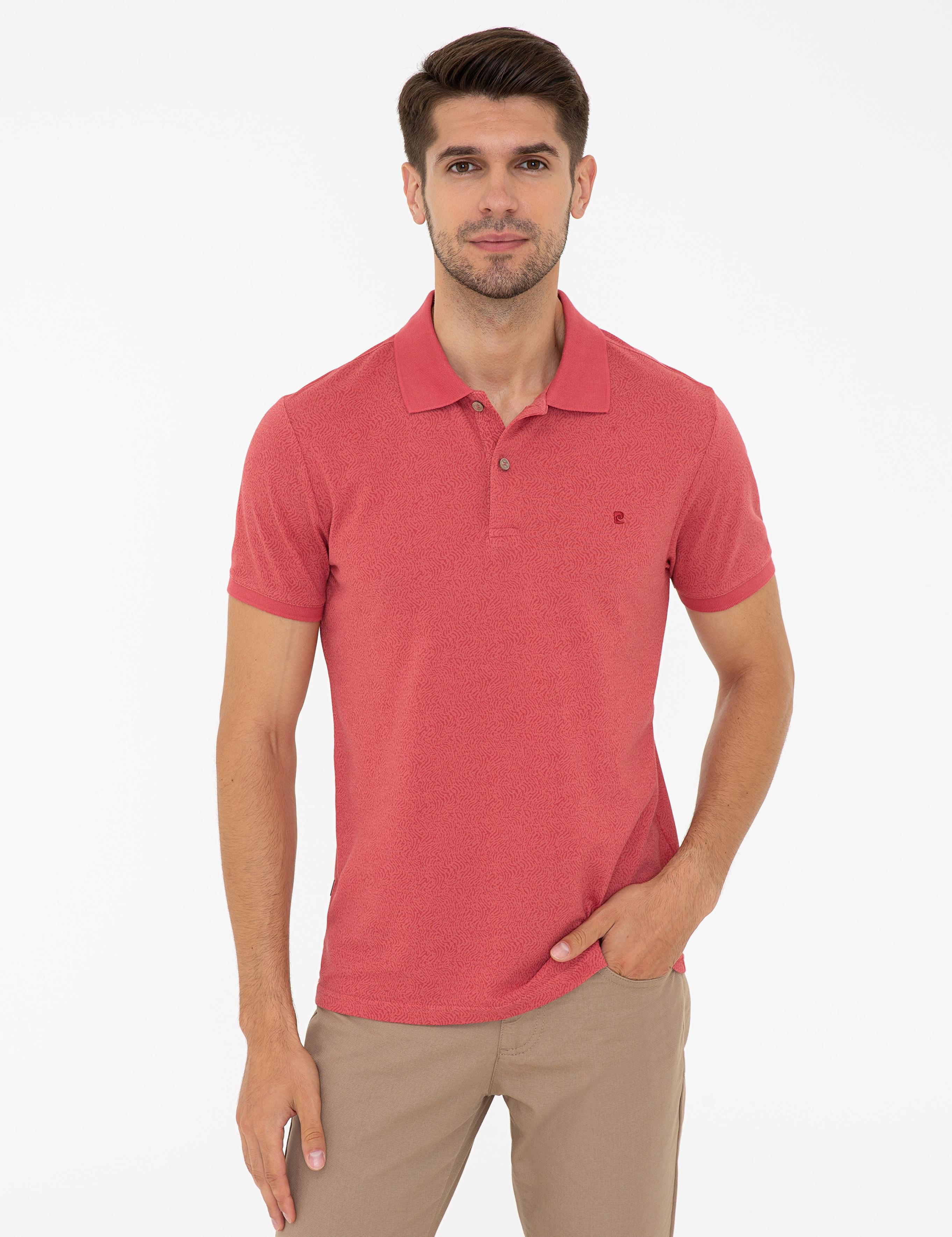 Koyu Pembe Slim Fit Polo Yaka Tişört