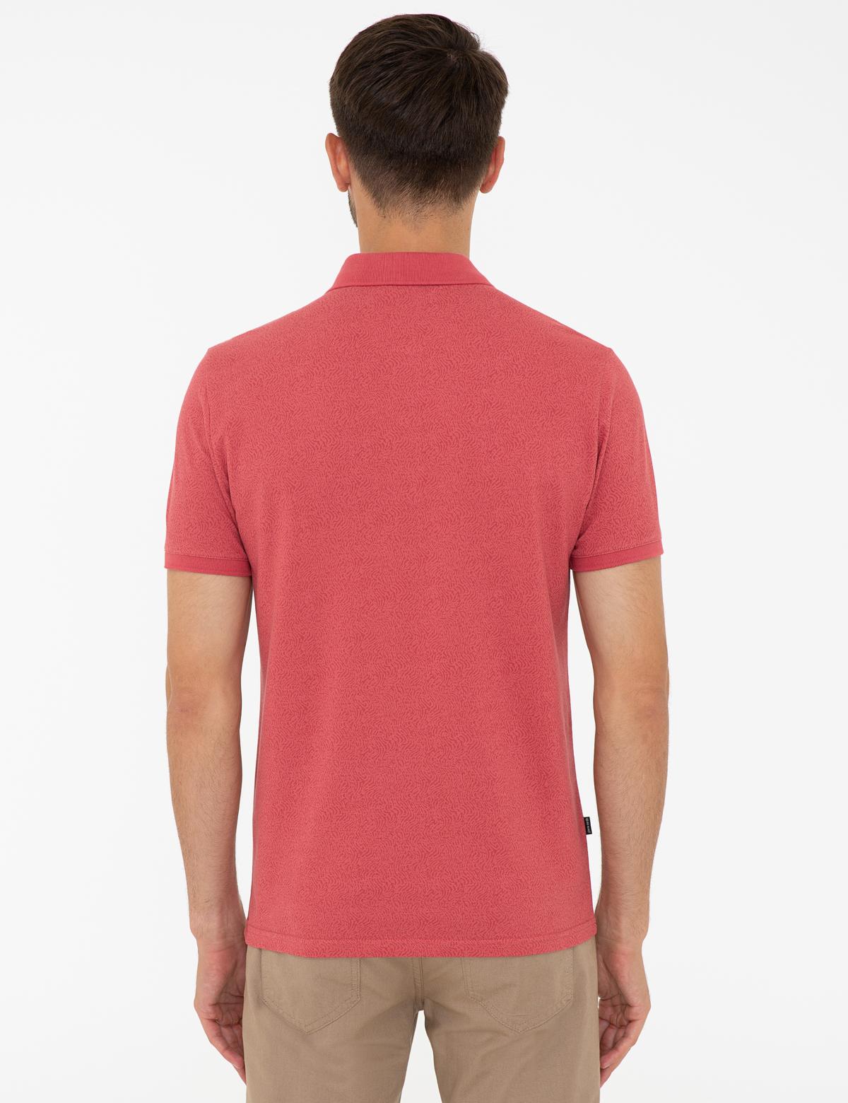 Koyu Pembe Slim Fit Polo Yaka Tişört - 50242087033