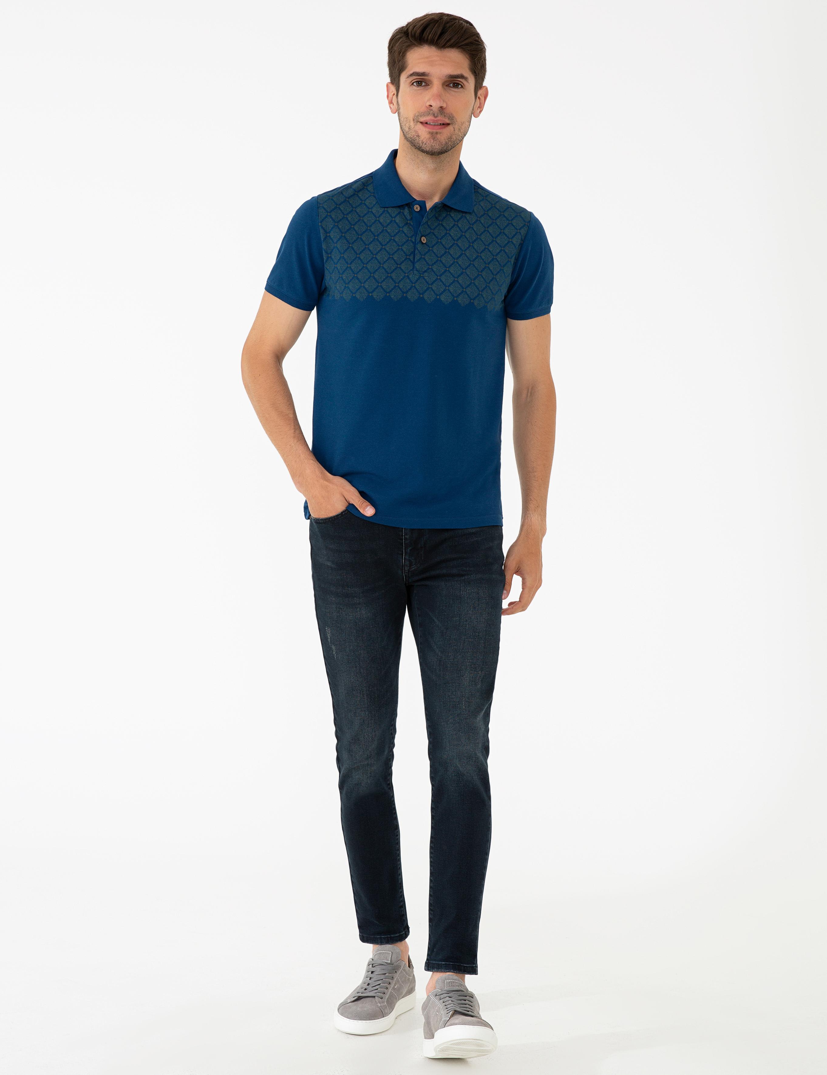 Lacivert Slim Fit Tişört