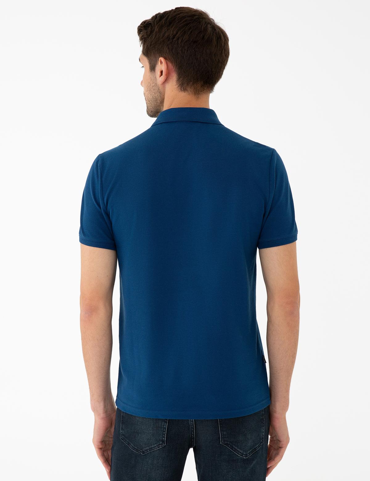 Lacivert Slim Fit Tişört - 50242144019