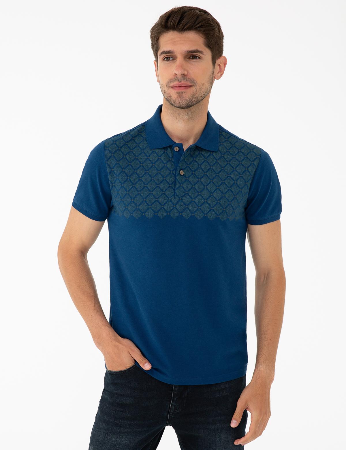 Lacivert Slim Fit Tişört