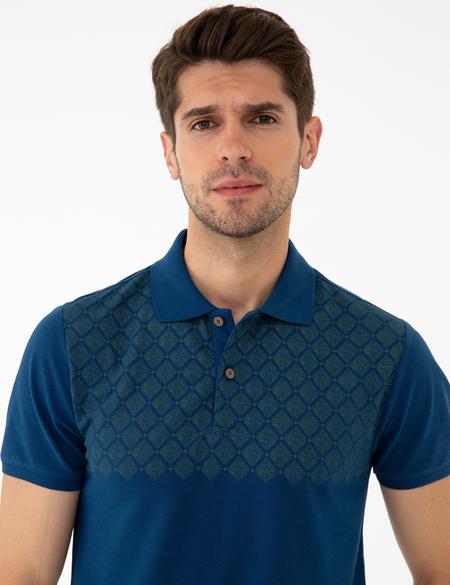 Lacivert Slim Fit Tişört - 50242144019