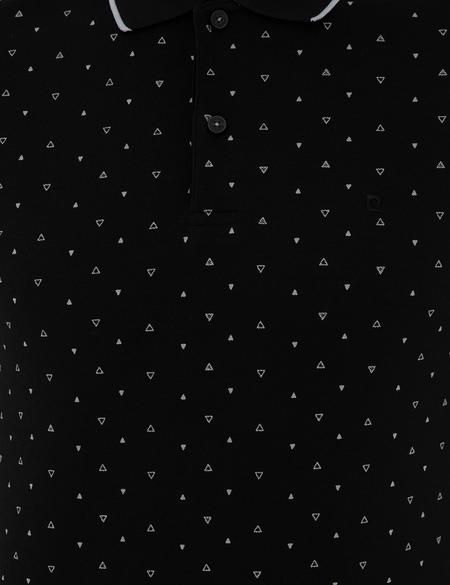 Siyah Slim Fit Polo Yaka T-Shirt - 50242146019