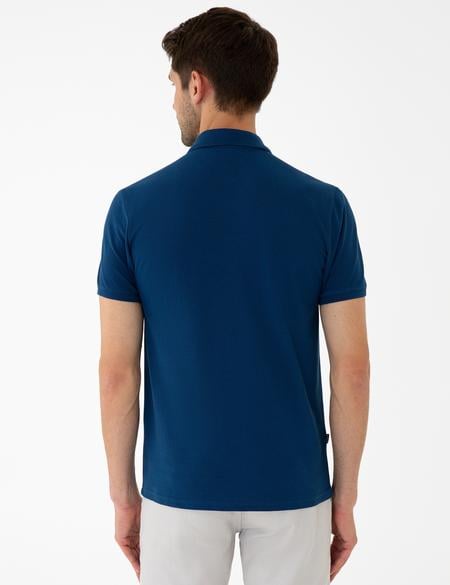Lacivert Slim Fit Polo Yaka T-Shirt - 50242150014
