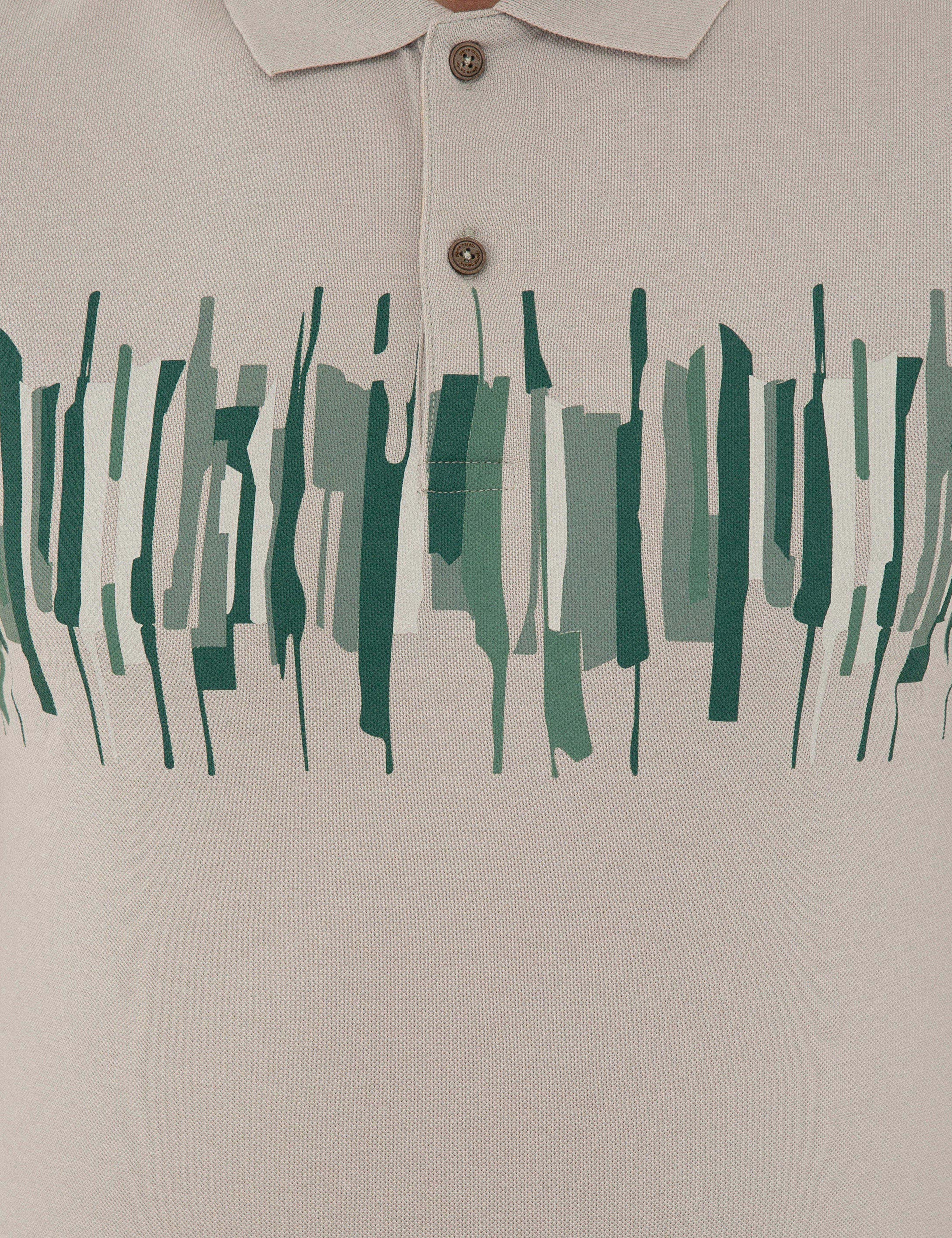 Açık Gri Slim Fit Polo Yaka T-Shirt
