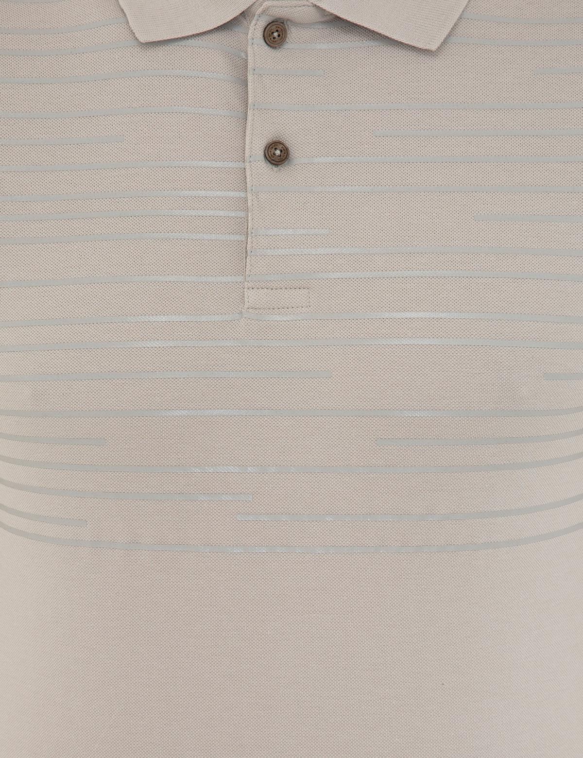 Açık Gri Slim Fit Polo Yaka Tişört - 50242148005