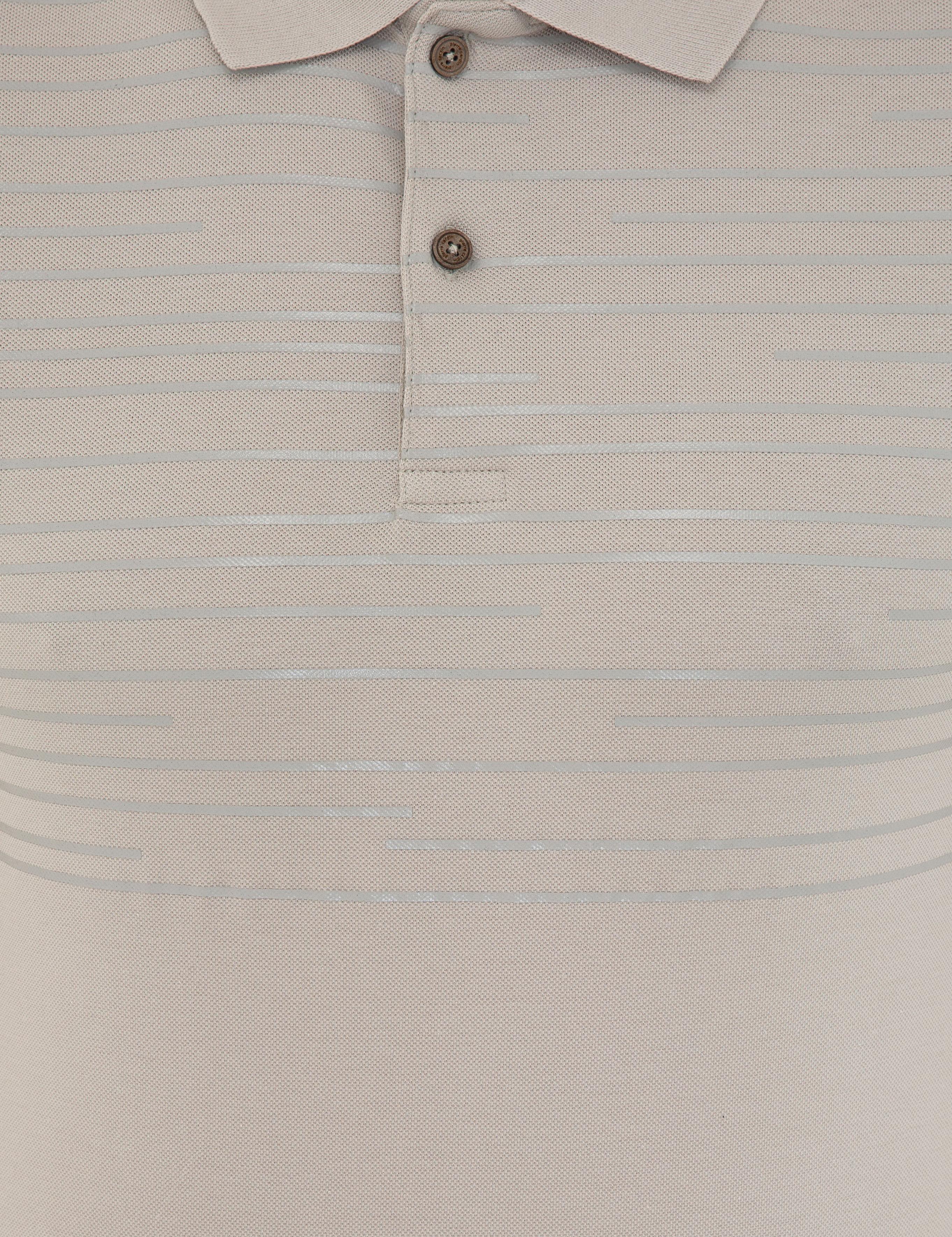 Açık Gri Slim Fit Polo Yaka Tişört