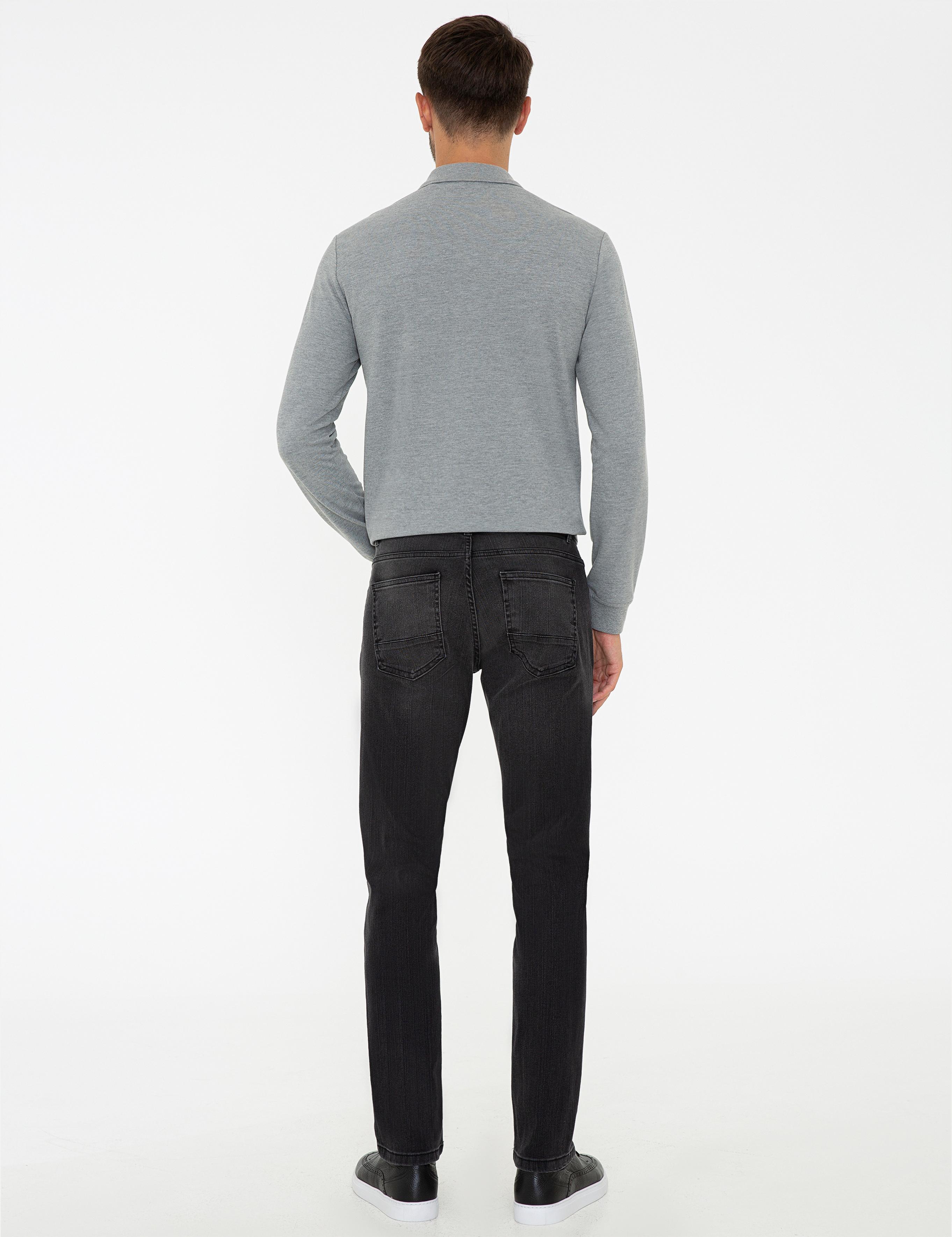 Siyah Slim Fit Jean Pantolon