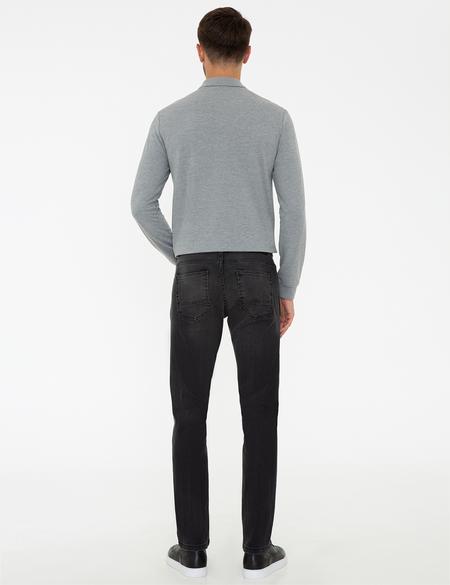 Siyah Slim Fit Jean Pantolon - 50218099008