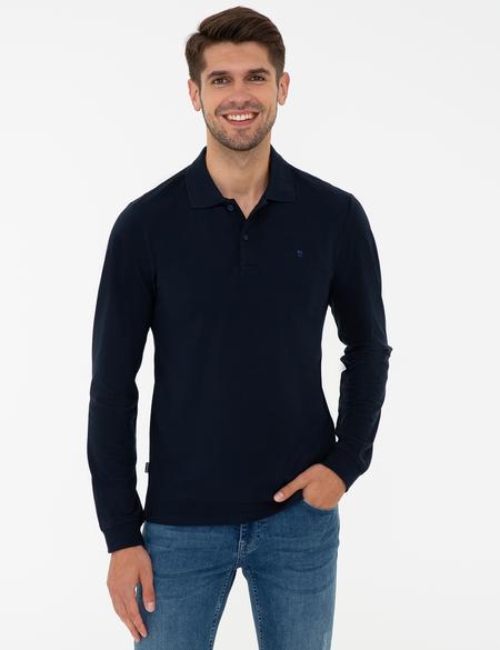 Lacivert Slim Fit Basic Sweatshirt - 50233280017