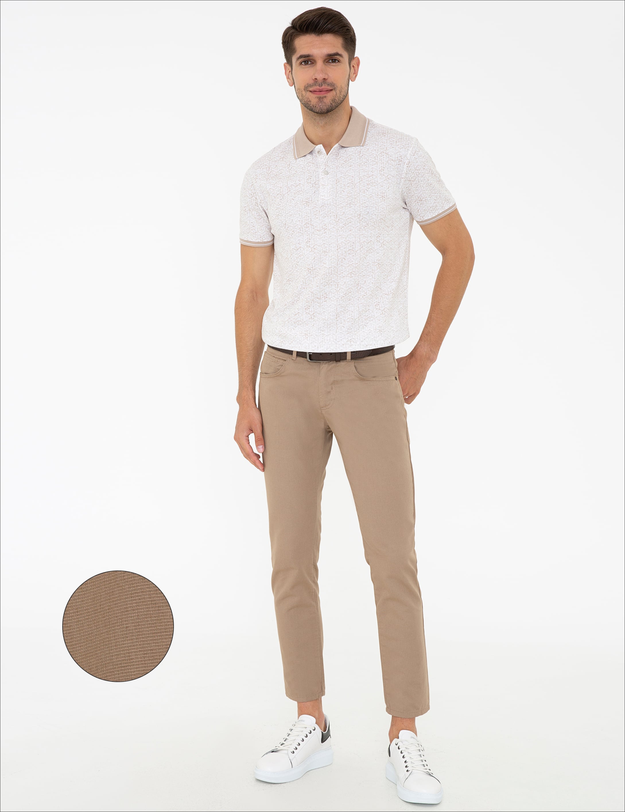 Vizon Slim Fit Kanvas Pantolon - Image 1