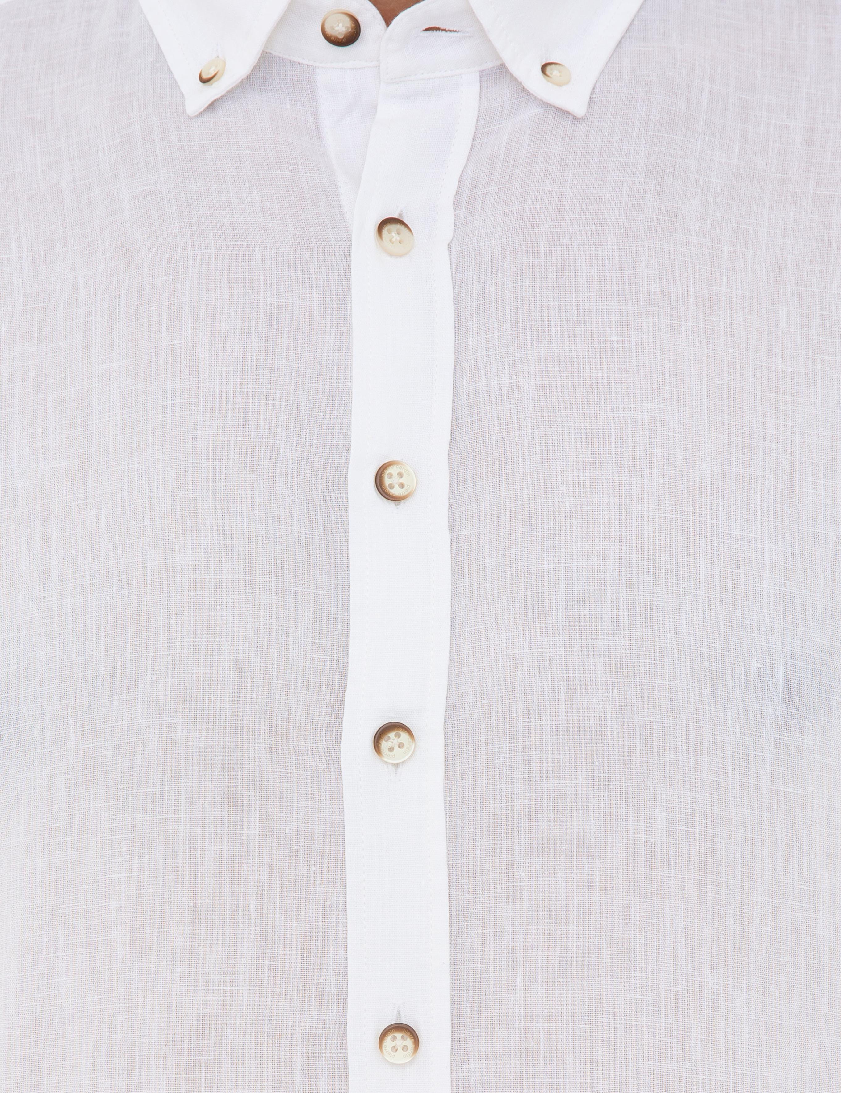 Beyaz Regular Fit Uzun Kollu Gömlek