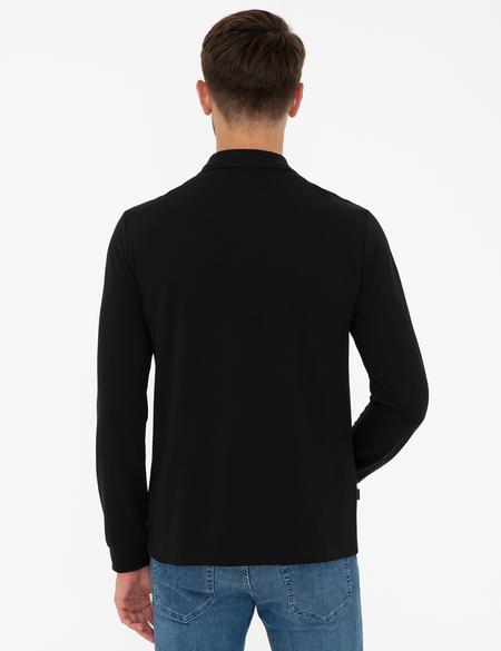Siyah Slim Fit Basic Sweatshirt - 50241551003