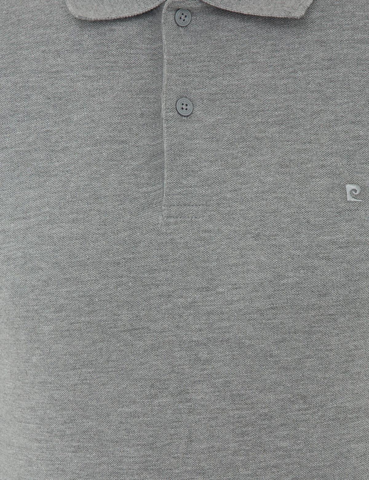 Gri Melanj Slim Fit Polo Yaka Sweatshirt - 50241551033