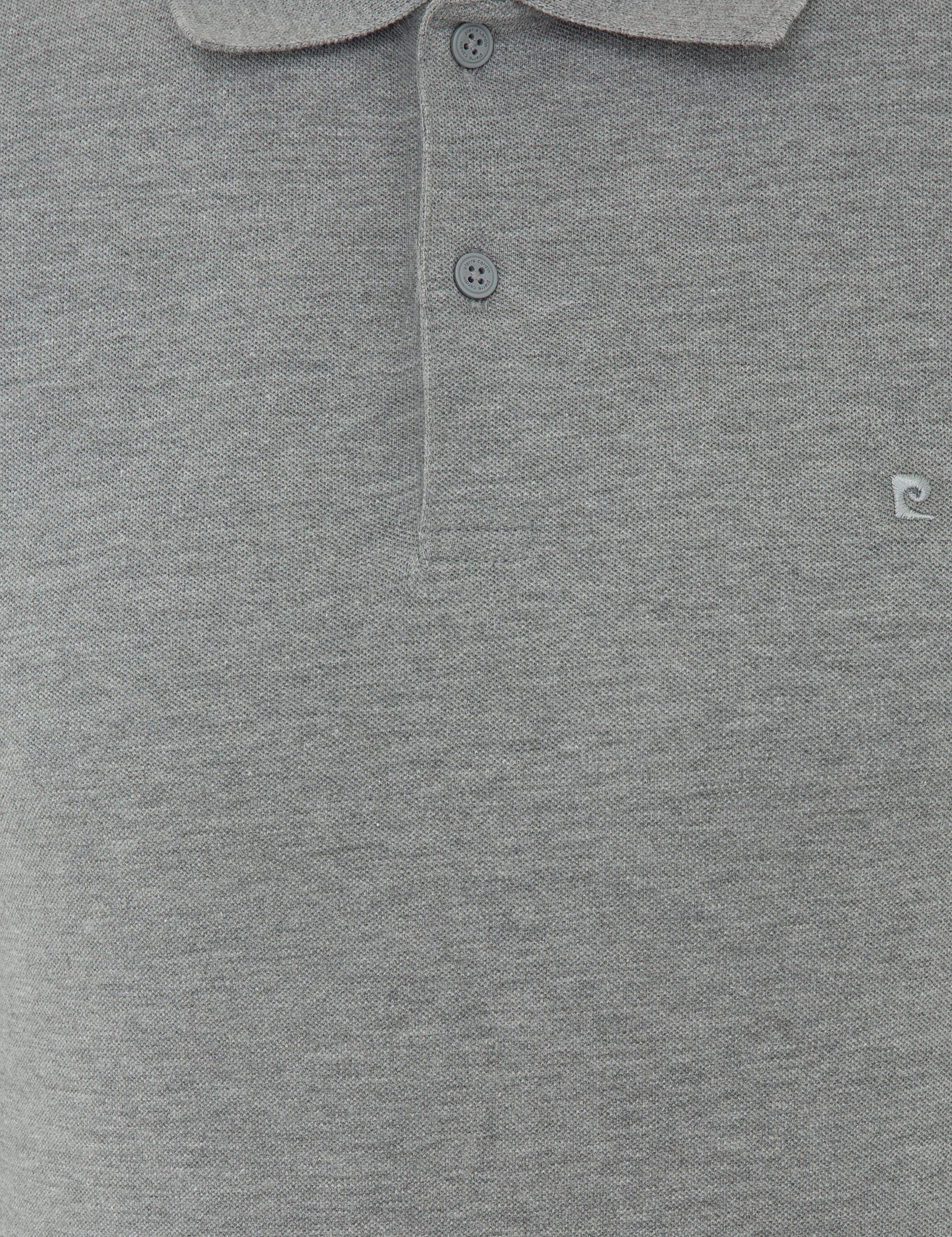 Gri Melanj Slim Fit Polo Yaka Sweatshirt