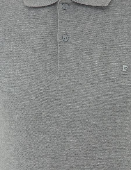 Gri Melanj Slim Fit Polo Yaka Sweatshirt - 50241551033