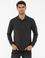 Antrasit Melanj Slim Fit Polo Yaka Sweatshirt