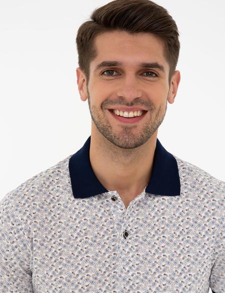 Beyaz Slim Fit Polo Yaka Tişört - 50232384001