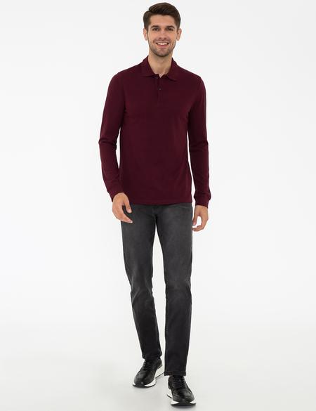 Bordo Slim Fit Basic Sweatshirt - 50241551027