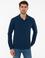 Açık Lacivert Slim Fit Basic Sweatshirt