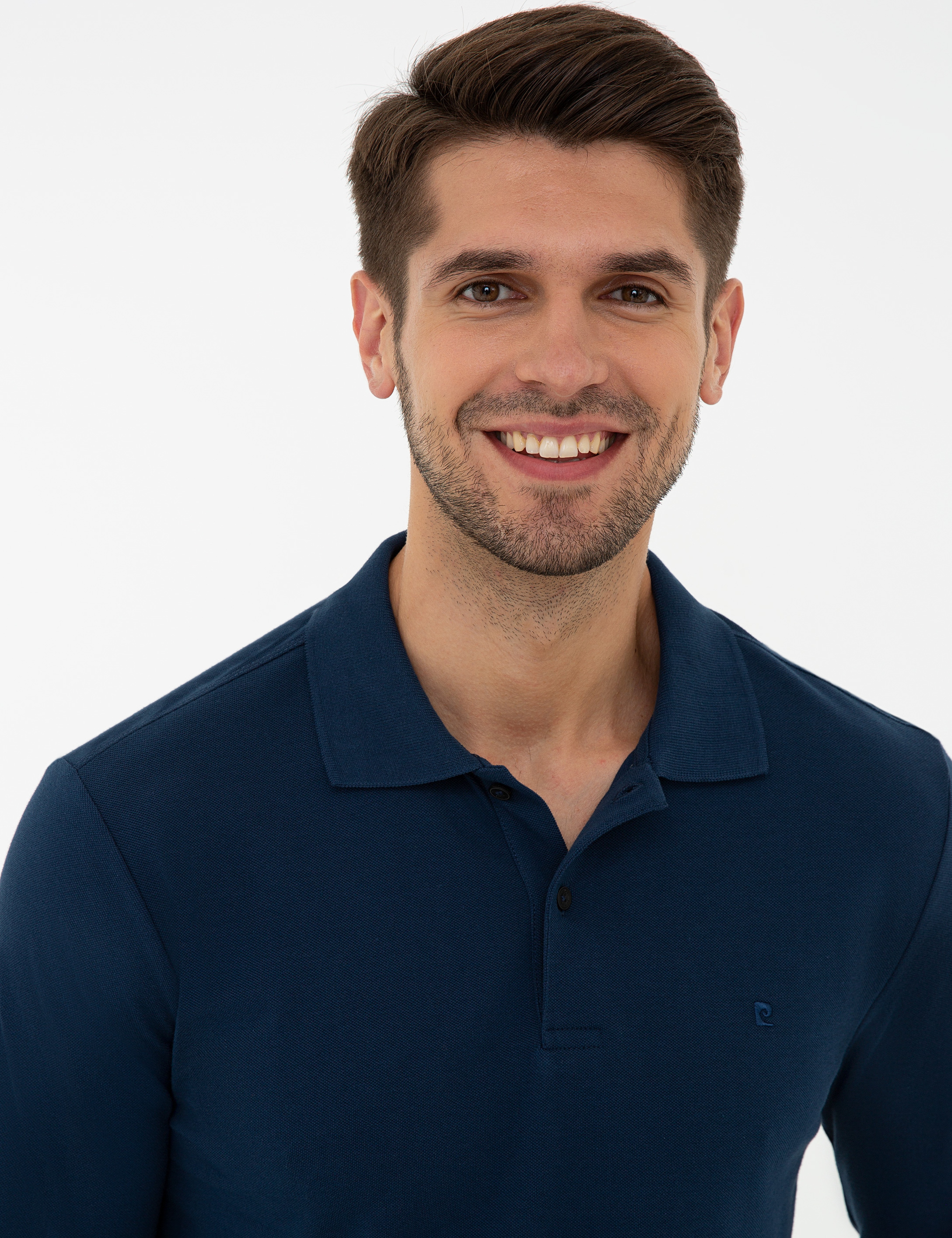 Açık Lacivert Slim Fit Basic Sweatshirt