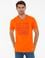 Turuncu Slim Fit Bisiklet Yaka Tişört