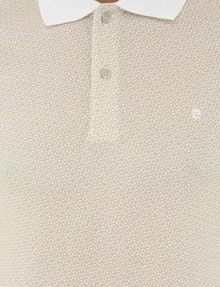 Bej Slim Fit Polo Yaka Tişört - 50232402161