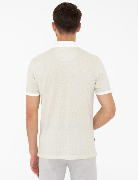 Bej Slim Fit Polo Yaka Tişört - 50232402161