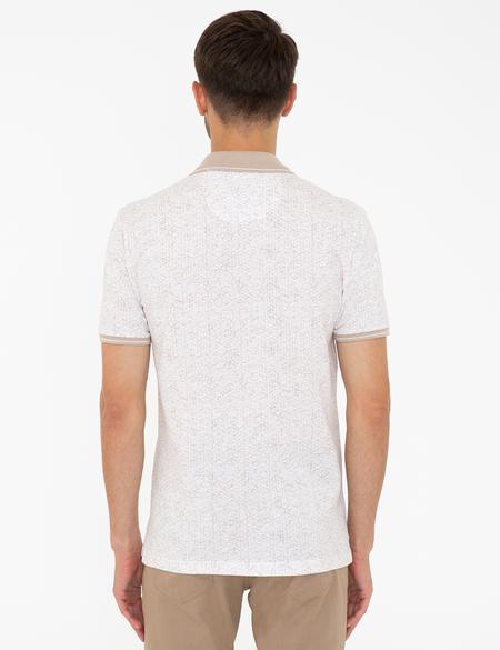 Taş Slim Fit Baskılı Polo Yaka Tişört - 50232463092