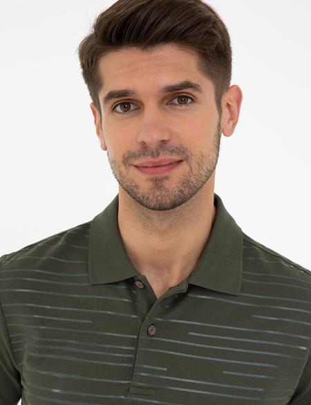 Haki Slim Fit Polo Yaka T-Shirt - 50242148010